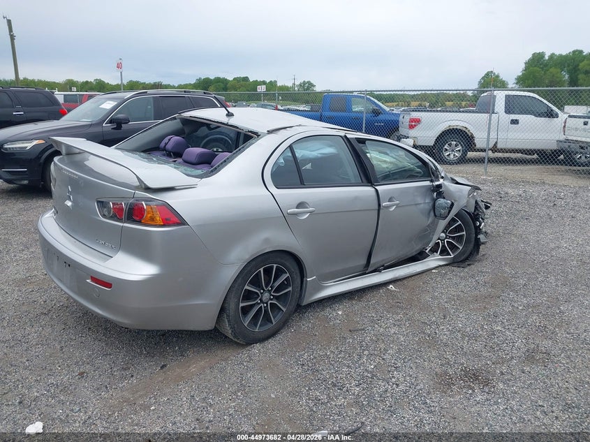2017 Mitsubishi Lancer VIN JA32V2FW4HU004847 IAAI salvage auction — ROLLOVER, Salvage - Greater Than 75% (Maryland), sold $225 on 2026-07-27 (photo 4)