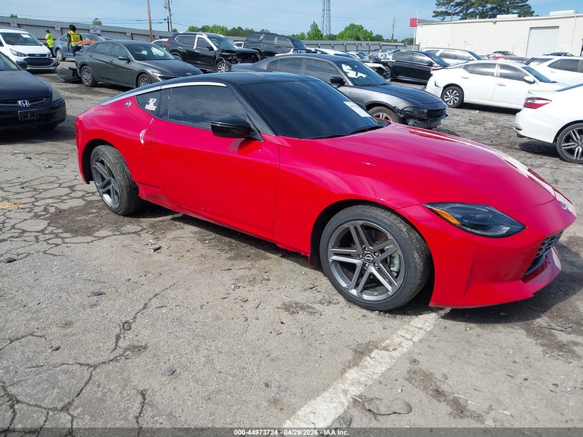 2025 Nissan Z VIN JN1BZ4AH8SM412322 IAAI salvage auction — SIDE, Salvage Title, sold $16,400 on 2026-07-08 (photo 1)