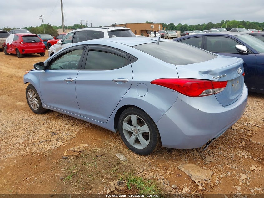 2013 Hyundai Elantra VIN KMHDH4AE5DU713935 IAAI salvage auction — FRONT END, Salvage Title, sold $350 on 2026-07-26 (photo 3)
