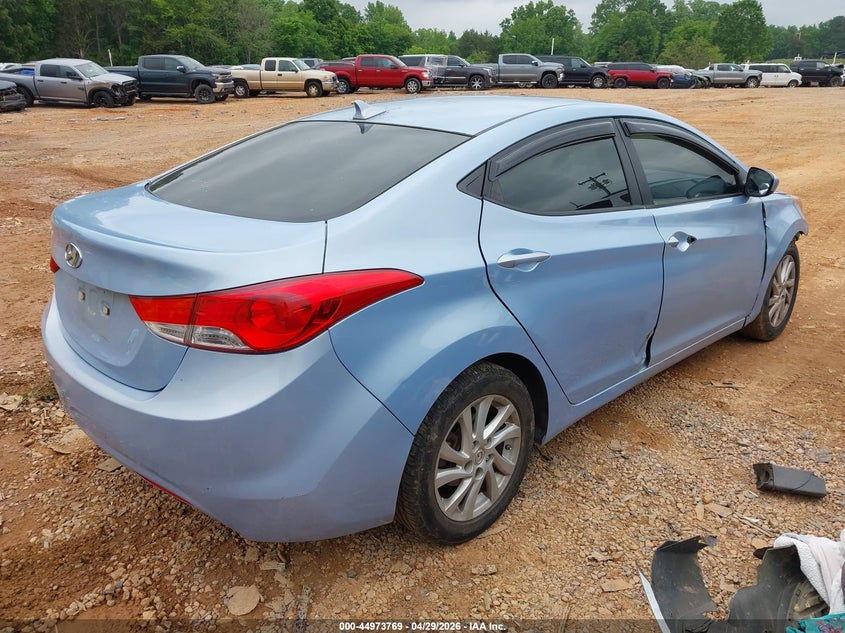 2013 Hyundai Elantra VIN KMHDH4AE5DU713935 IAAI salvage auction — FRONT END, Salvage Title, sold $350 on 2026-07-26 (photo 4)