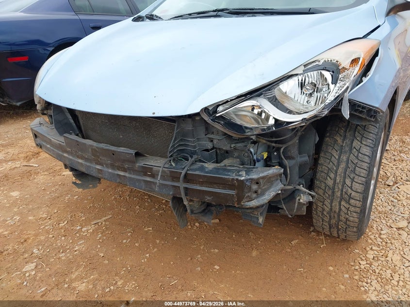 2013 Hyundai Elantra VIN KMHDH4AE5DU713935 IAAI salvage auction — FRONT END, Salvage Title, sold $350 on 2026-07-26 (photo 6)