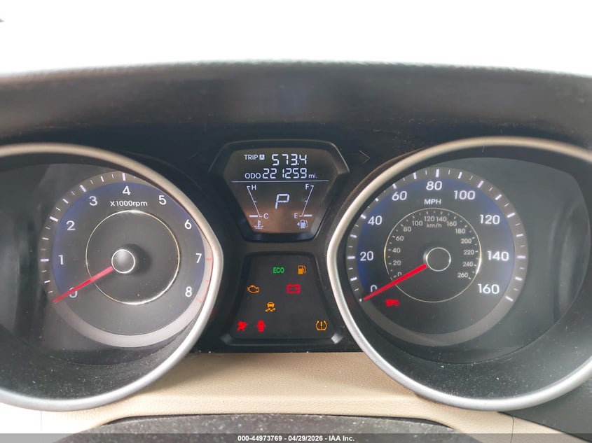 2013 Hyundai Elantra VIN KMHDH4AE5DU713935 IAAI salvage auction — FRONT END, Salvage Title, sold $350 on 2026-07-26 (photo 7)