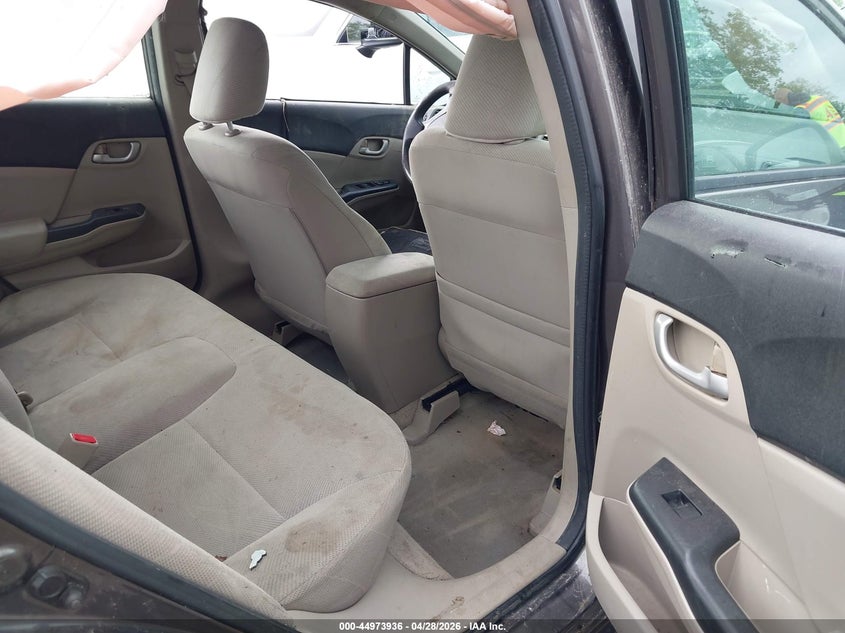 2012 Honda Civic VIN 19XFB2F52CE070243 IAAI salvage auction — FRONT & REAR, Salvage (Pennsylvania), sold $400 on 2026-07-31 (photo 8)