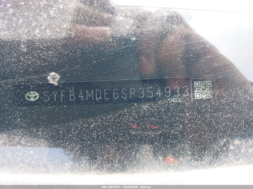 2025 Toyota Corolla VIN 5YFB4MDE6SP354933 IAAI salvage auction — LEFT FRONT, Salvage (Texas), sold $4,250 on 2026-07-22 (photo 9)