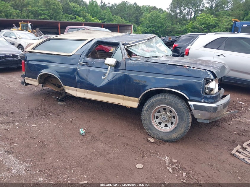 1991 Ford Bronco VIN 1FMEU15H8MLA00780 IAAI salvage auction — ALL OVER, Salvage (Alabama), sold $325 on 2026-07-08 (photo 1)