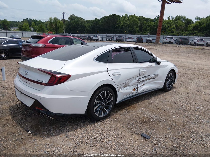 2022 Hyundai Sonata VIN KMHL34J25NA204608 IAAI salvage auction — RIGHT SIDE, Salvage (Texas), sold $9,150 on 2026-07-13 (photo 4)