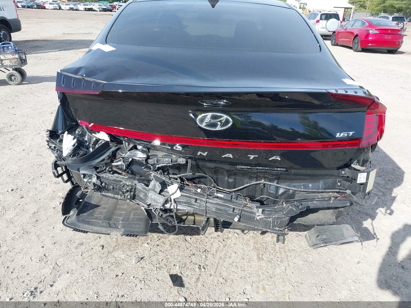 2021 Hyundai Sonata VIN 5NPEJ4J21MH082338 IAAI salvage auction — REAR END, Salvage Title, sold $4,350 on 2026-07-21 (photo 6)