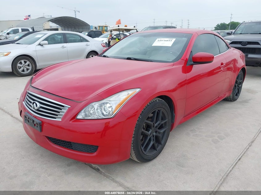 2009 Infiniti G37 VIN JNKCV66E19M723784 IAAI salvage auction — FRONT END, Original (Texas), sold $2,075 on 2026-07-13 (photo 2)