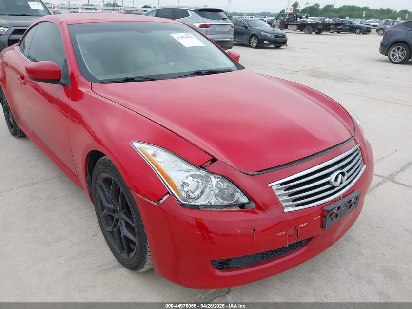 2009 Infiniti G37 VIN JNKCV66E19M723784 IAAI salvage auction — FRONT END, Original (Texas), sold $2,075 on 2026-07-13 (photo 6)