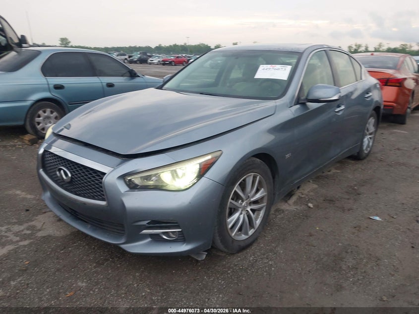 2017 Infiniti Q50 VIN JN1EV7AP5HM743532 IAAI salvage auction — REAR END, Salvage (Louisiana), sold $1,400 on 2026-07-21 (photo 2)