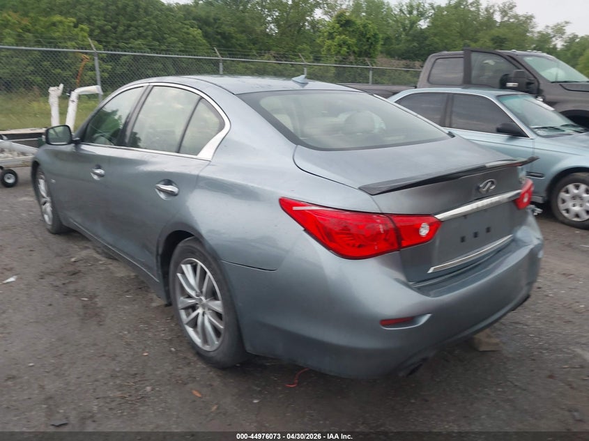 2017 Infiniti Q50 VIN JN1EV7AP5HM743532 IAAI salvage auction — REAR END, Salvage (Louisiana), sold $1,400 on 2026-07-21 (photo 3)