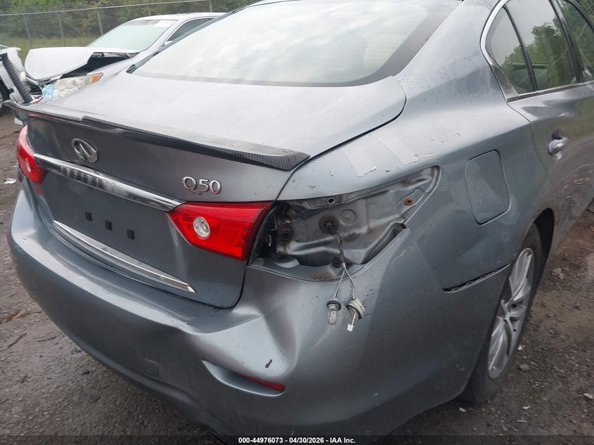 2017 Infiniti Q50 VIN JN1EV7AP5HM743532 IAAI salvage auction — REAR END, Salvage (Louisiana), sold $1,400 on 2026-07-21 (photo 6)