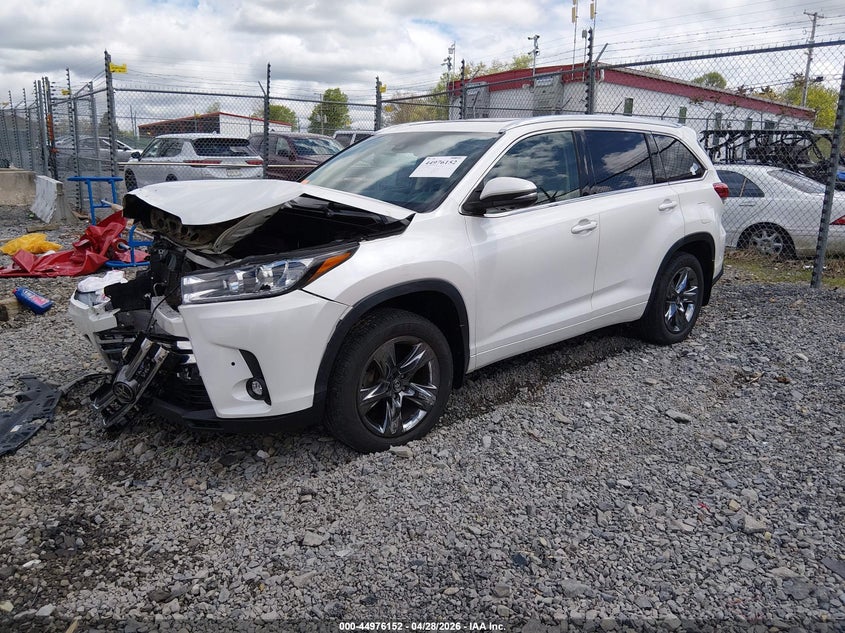 2019 Toyota Highlander VIN 5TDDZRFHXKS708572 IAAI salvage auction — FRONT END, Salvage (West Virginia), sold $10,600 on 2026-07-15 (photo 2)