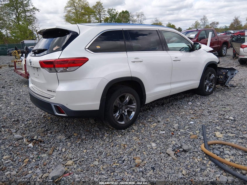 2019 Toyota Highlander VIN 5TDDZRFHXKS708572 IAAI salvage auction — FRONT END, Salvage (West Virginia), sold $10,600 on 2026-07-15 (photo 4)