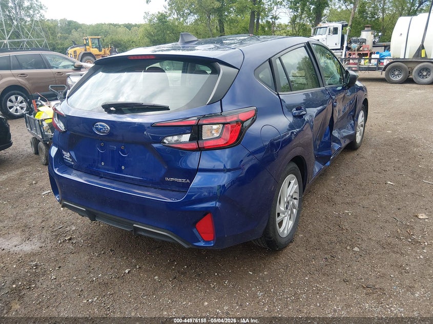 2025 Subaru Impreza VIN JF1GUABC1S8253063 IAAI salvage auction — RIGHT SIDE, Salvage (Indiana), sold $4,400 on 2026-07-15 (photo 4)