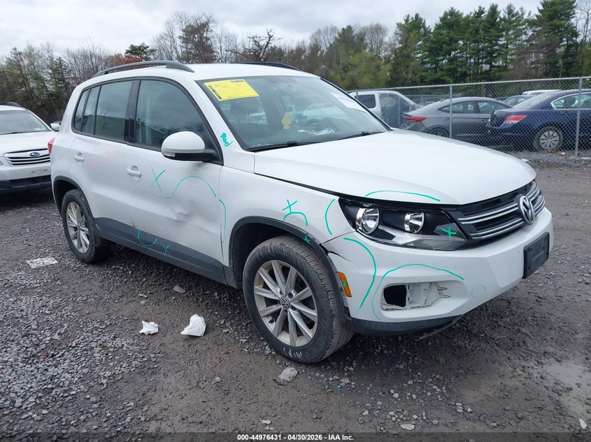 2017 Volkswagen Tiguan VIN WVGBV7AX2HK046617 IAAI salvage auction — RIGHT FRONT, Mv-907A (New York), sold $1,425 on 2026-07-07 (photo 1)