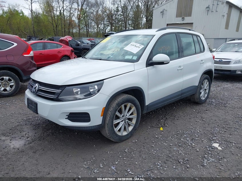 2017 Volkswagen Tiguan VIN WVGBV7AX2HK046617 IAAI salvage auction — RIGHT FRONT, Mv-907A (New York), sold $1,425 on 2026-07-07 (photo 2)