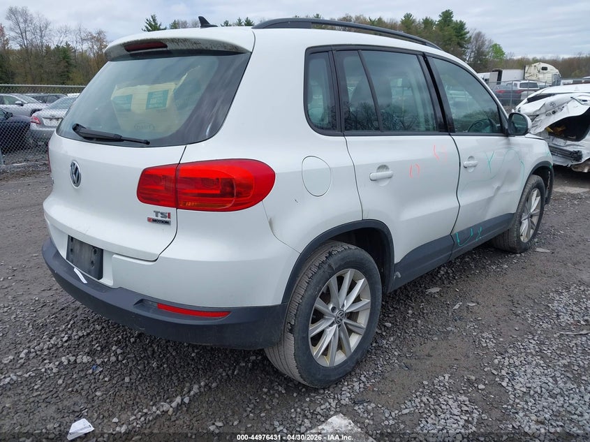 2017 Volkswagen Tiguan VIN WVGBV7AX2HK046617 IAAI salvage auction — RIGHT FRONT, Mv-907A (New York), sold $1,425 on 2026-07-07 (photo 4)