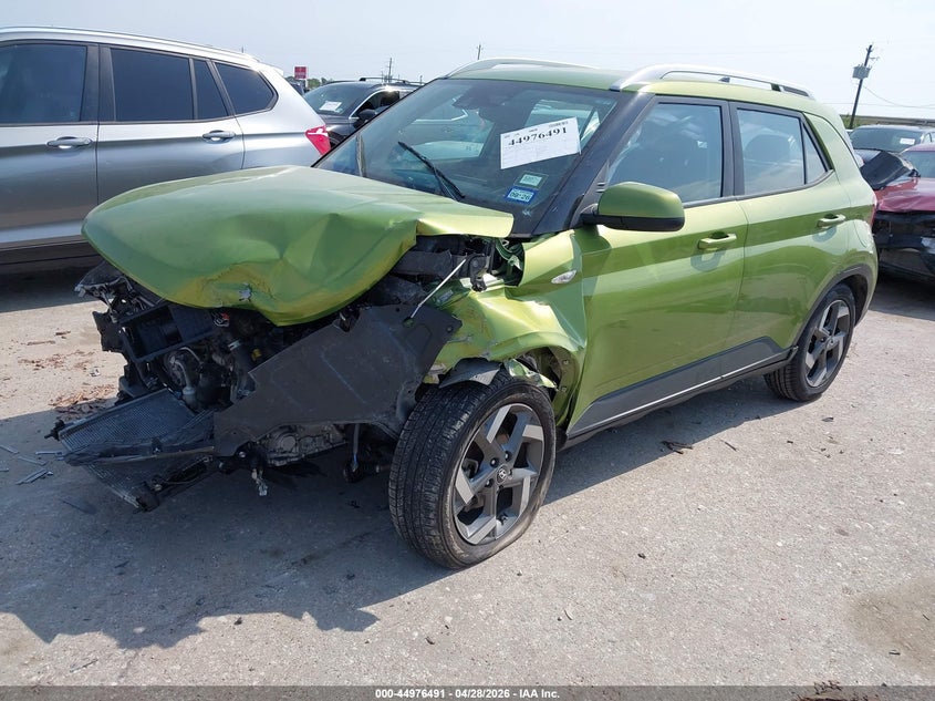 2021 Hyundai Venue VIN KMHRC8A3XMU082402 IAAI salvage auction — FRONT END, Salvage Title, sold $725 on 2026-07-29 (photo 2)
