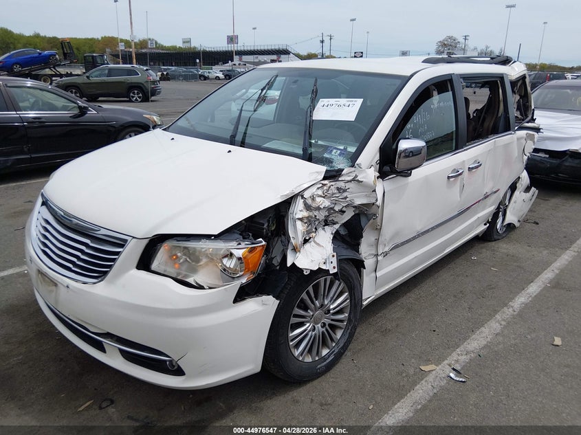 2013 Chrysler Town & country VIN 2C4RC1CG9DR570815 IAAI salvage auction — FRONT & REAR, Salvage Title, sold $1,350 on 2026-07-20 (photo 2)