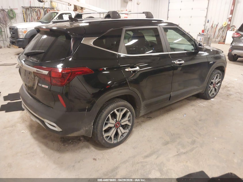 2021 Kia Seltos VIN KNDETCA21M7116397 IAAI salvage auction — FRONT END, Scrap (Michigan), sold $3,000 on 2026-07-14 (photo 4)