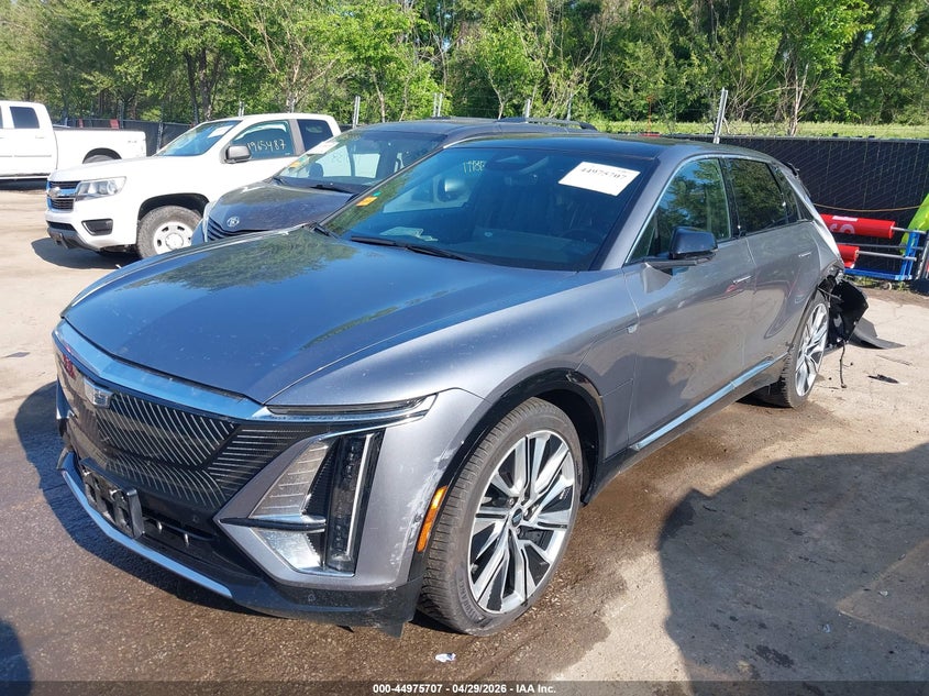 2023 Cadillac Lyriq VIN 1GYKPMRK1PZ001657 IAAI salvage auction — REAR END, Junk (Missouri), sold $9,250 on 2026-08-05 (photo 2)
