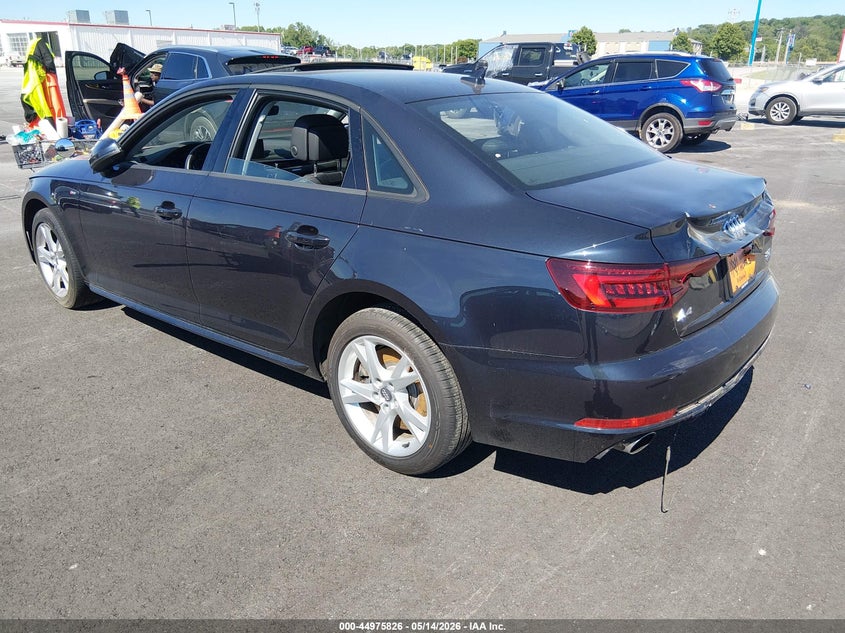 2018 Audi A4 VIN WAUDNAF43JA126090 IAAI salvage auction — REAR END, Salvage Title, sold $4,900 on 2026-09-03 (photo 3)