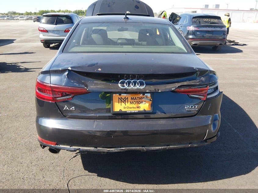 2018 Audi A4 VIN WAUDNAF43JA126090 IAAI salvage auction — REAR END, Salvage Title, sold $4,900 on 2026-09-03 (photo 6)