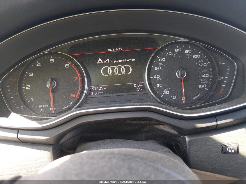 2018 Audi A4 VIN WAUDNAF43JA126090 IAAI salvage auction — REAR END, Salvage Title, sold $4,900 on 2026-09-03 (photo 7)