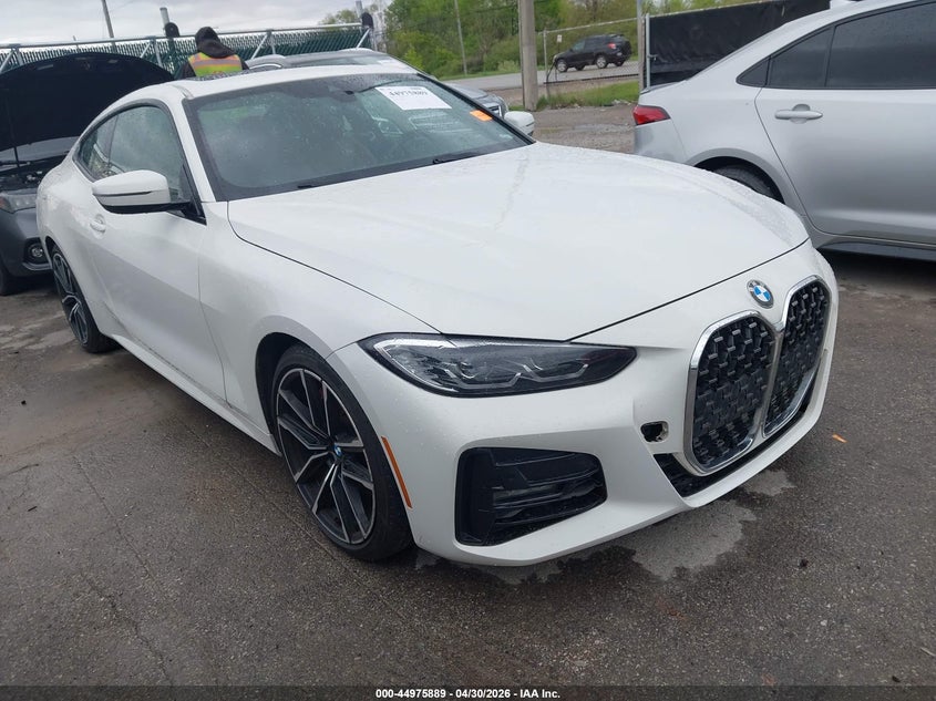 2022 BMW 4er VIN WBA73AP09NCJ47597 IAAI salvage auction — HAIL, Salvage (Ohio), sold $18,300 on 2026-07-28 (photo 1)
