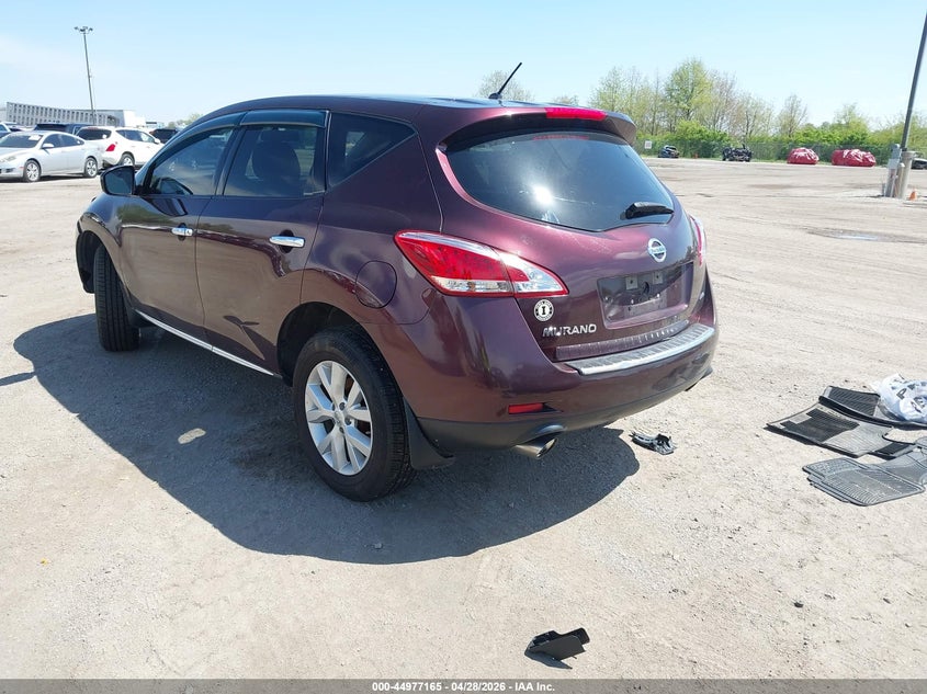 2014 Nissan Murano VIN JN8AZ1MW9EW513321 IAAI salvage auction — FRONT & REAR, Salvage (Iowa), sold $25 on 2026-07-29 (photo 3)