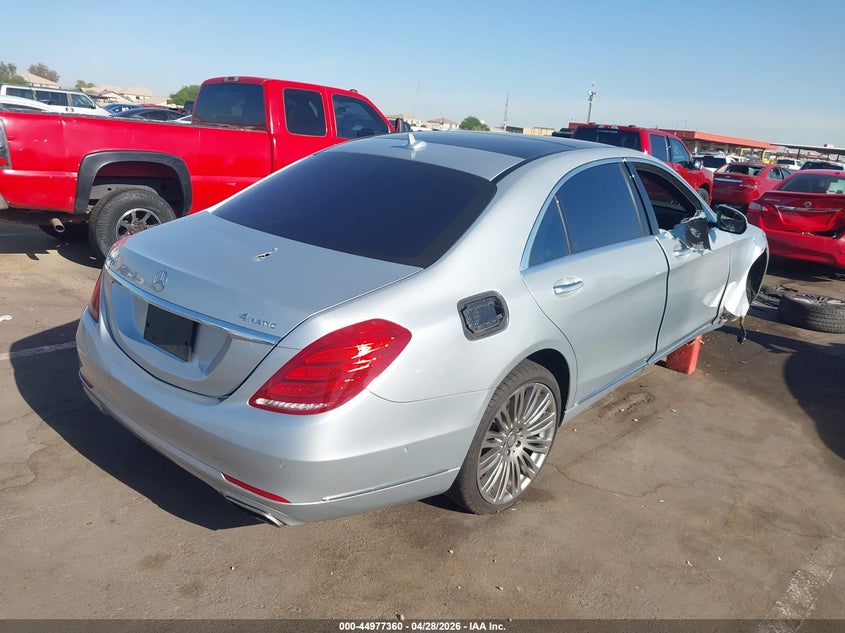 2015 Mercedes-benz S-klasse VIN WDDUG8FB2FA155355 IAAI salvage auction — LEFT SIDE, Salvage (Arizona), sold $3,350 on 2026-08-18 (photo 4)