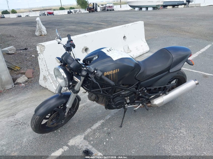 2007 Ducati Monster VIN ZDM1RADM67B104492 IAAI salvage auction — THEFT, Salvage (California), sold $100 on 2026-08-19 (photo 2)