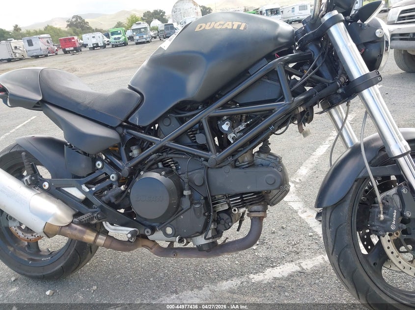 2007 Ducati Monster VIN ZDM1RADM67B104492 IAAI salvage auction — THEFT, Salvage (California), sold $100 on 2026-08-19 (photo 8)