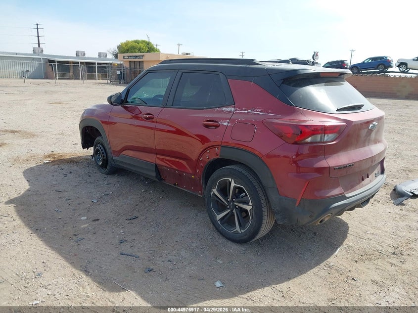 2022 Chevrolet Trailblazer VIN KL79MTSL3NB105578 IAAI salvage auction — LEFT & RIGHT, Original (Texas), sold $8,075 on 2026-07-27 (photo 3)