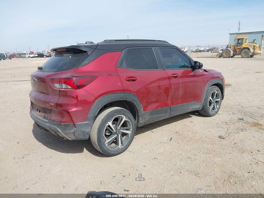 2022 Chevrolet Trailblazer VIN KL79MTSL3NB105578 IAAI salvage auction — LEFT & RIGHT, Original (Texas), sold $8,075 on 2026-07-27 (photo 4)