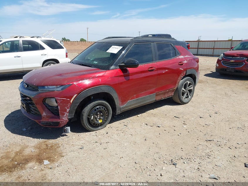 2022 Chevrolet Trailblazer VIN KL79MTSL3NB105578 IAAI salvage auction — LEFT & RIGHT, Original (Texas), sold $8,075 on 2026-07-27 (photo 2)
