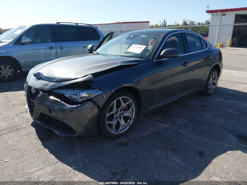 2019 Alfa romeo Giulia VIN ZARFANBN6K7603189 IAAI salvage auction — FRONT & REAR, Rebuildable (Florida), sold $4,900 on 2026-07-13 (photo 2)