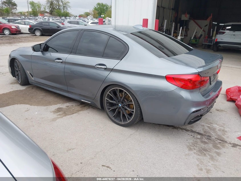 2018 BMW 5er VIN WBAJB9C50JB287272 IAAI salvage auction — FRONT & REAR, Salvage (Illinois), sold $8,400 on 2026-07-14 (photo 3)