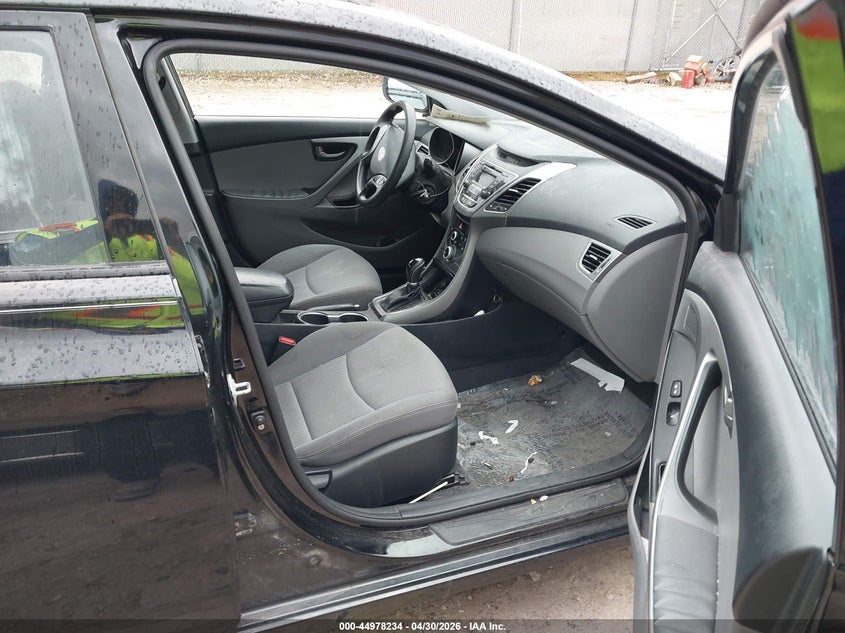 2016 Hyundai Elantra VIN KMHDH4AE7GU647070 IAAI salvage auction — WATER/FLOOD, Salvage Title, sold $525 on 2026-07-08 (photo 5)