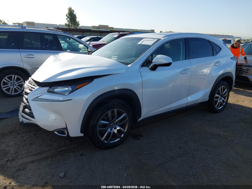 2016 Lexus Nx VIN JTJYARBZ1G2044598 IAAI salvage auction — RIGHT FRONT, Salvage (California), sold $5,450 on 2026-07-06 (photo 2)