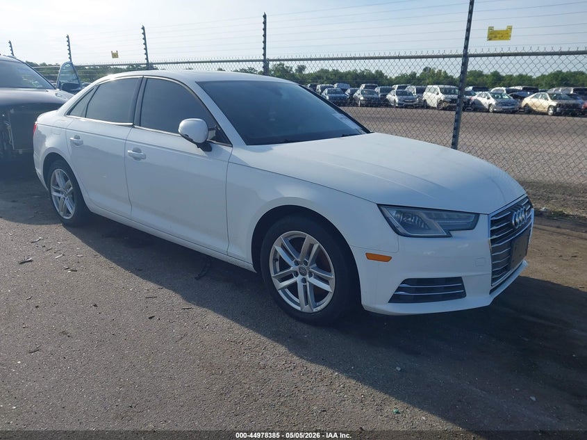 2017 Audi A4 VIN WAUGMAF43HN049756 IAAI salvage auction — LEFT FRONT, Salvage Title, sold $2,150 on 2026-09-06 (photo 1)