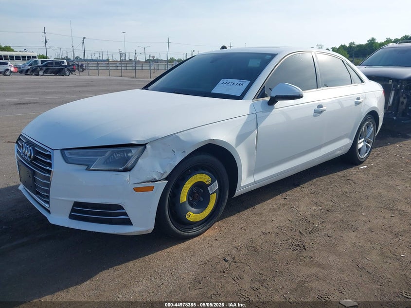 2017 Audi A4 VIN WAUGMAF43HN049756 IAAI salvage auction — LEFT FRONT, Salvage Title, sold $2,150 on 2026-09-06 (photo 2)