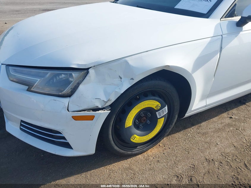 2017 Audi A4 VIN WAUGMAF43HN049756 IAAI salvage auction — LEFT FRONT, Salvage Title, sold $2,150 on 2026-09-06 (photo 6)