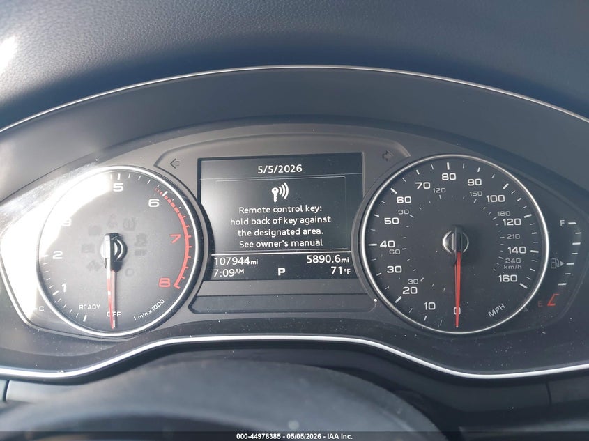 2017 Audi A4 VIN WAUGMAF43HN049756 IAAI salvage auction — LEFT FRONT, Salvage Title, sold $2,150 on 2026-09-06 (photo 7)