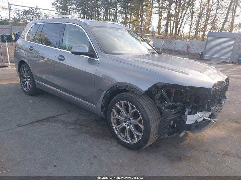 2025 BMW X7 VIN 5UX23EM00S9W58440 IAAI salvage auction — FRONT END, Mv-907A (New York), sold $35,950 on 2026-07-14 (photo 1)