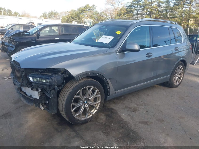 2025 BMW X7 VIN 5UX23EM00S9W58440 IAAI salvage auction — FRONT END, Mv-907A (New York), sold $35,950 on 2026-07-14 (photo 2)