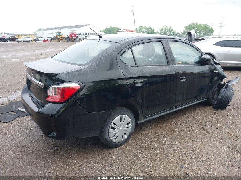 2023 Mitsubishi Mirage VIN ML32FUFJ5PHF01224 IAAI salvage auction — FRONT END, Salvage (Indiana), sold $2,150 on 2026-07-29 (photo 4)