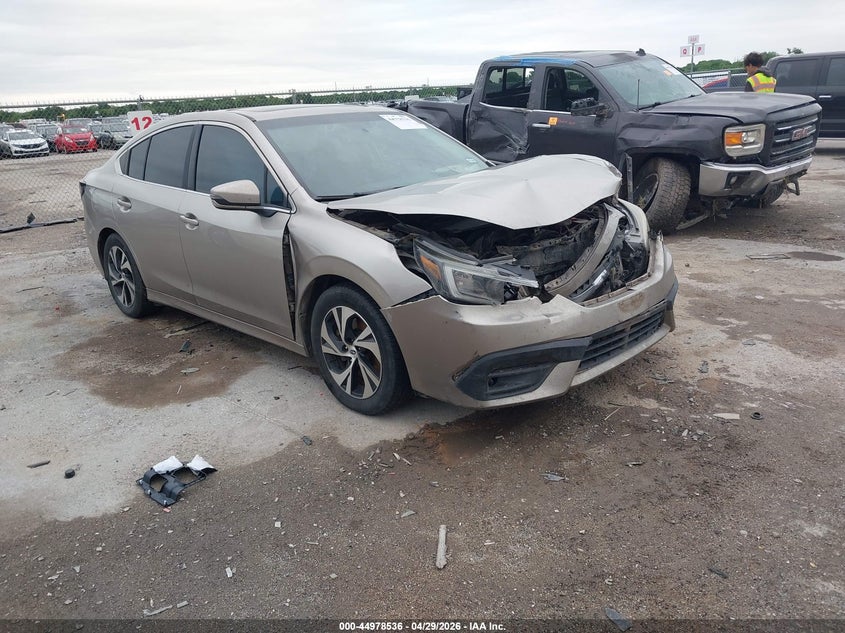 2020 Subaru LEGACY VIN 4S3BWAE64L3009121 IAAI salvage auction — FRONT END, Original (Texas), sold $1,000 on 2026-07-09 (photo 1)