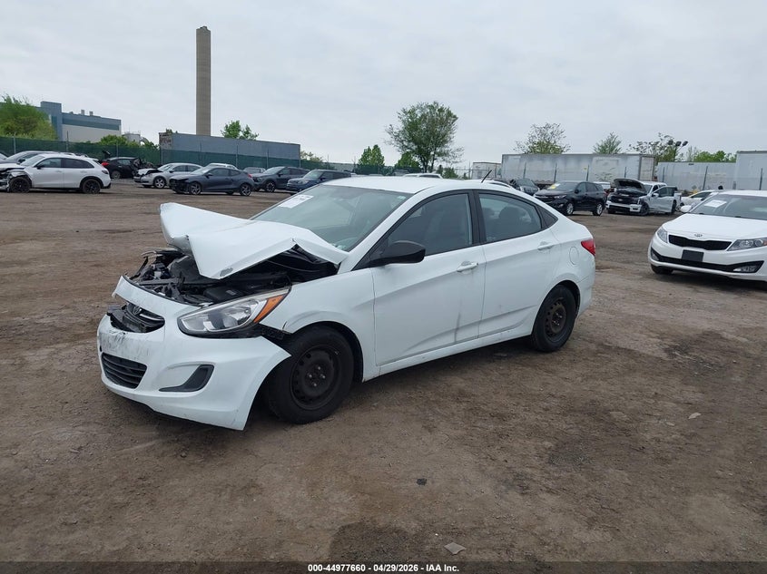 2015 Hyundai Accent VIN KMHCT4AE1FU860041 IAAI salvage auction — FRONT END, Salvage (Pennsylvania), sold $775 on 2026-07-31 (photo 2)